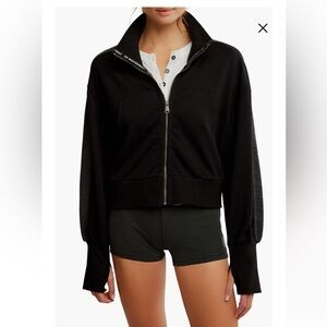 Free people movement high jump oversized zip-up jacket